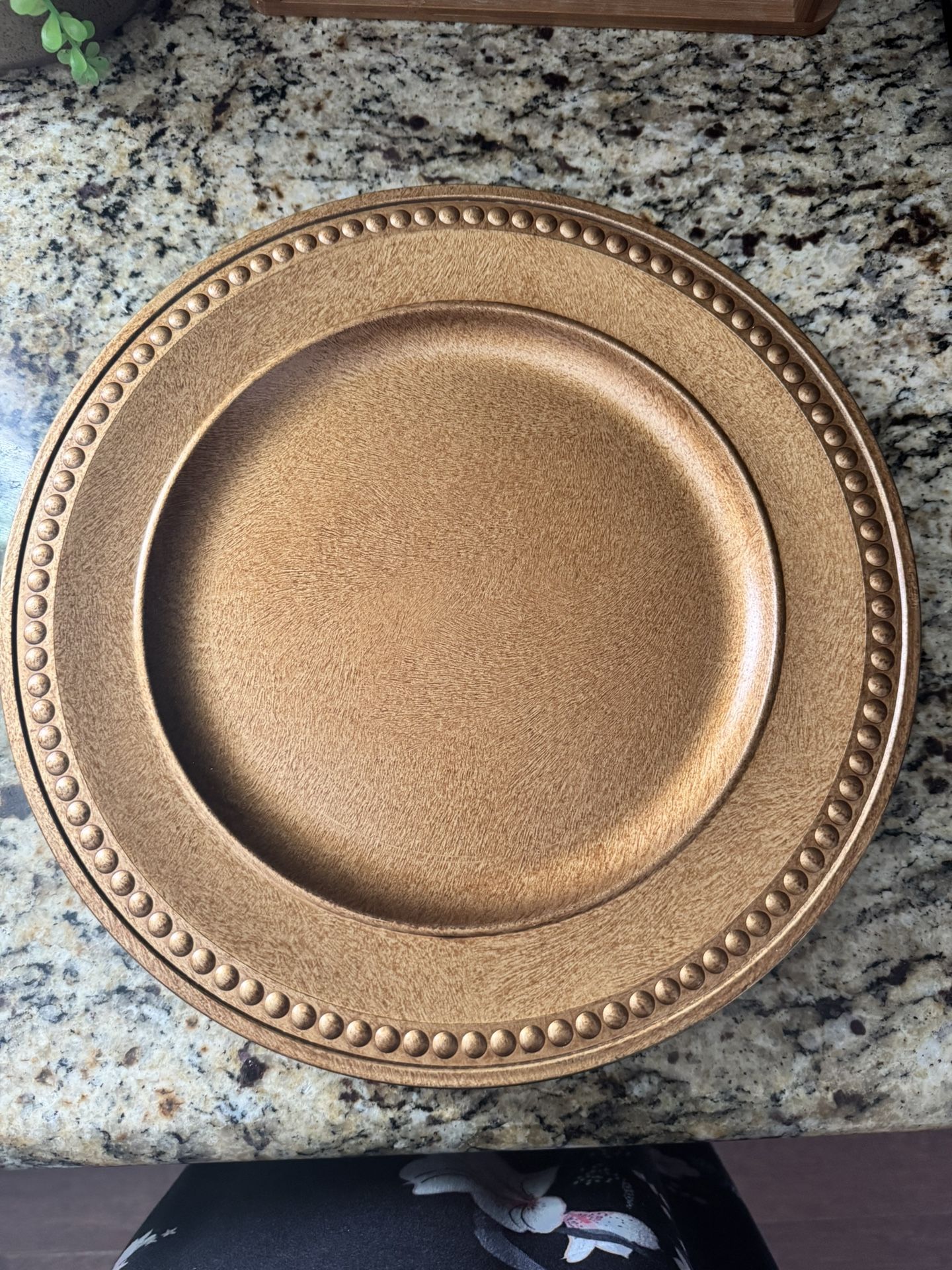 Beaded Charger Plates
