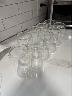9 kitchen beer/drink glasses