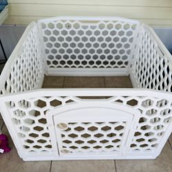 IRIS Dog Exercise Playpen, White, 24-in, 4-Panel