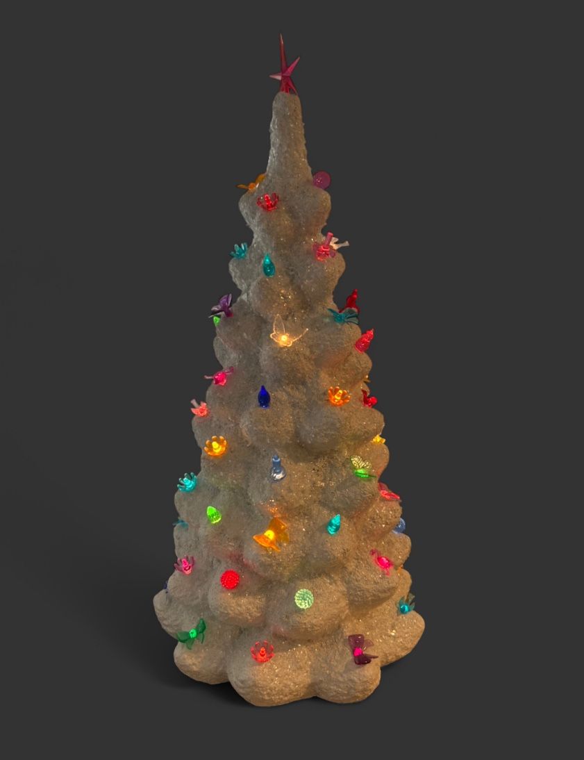 Rare Christmas Vintage Ceramic Tree
