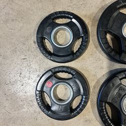 38lbs Rubber Coated Olympic Weight Plates