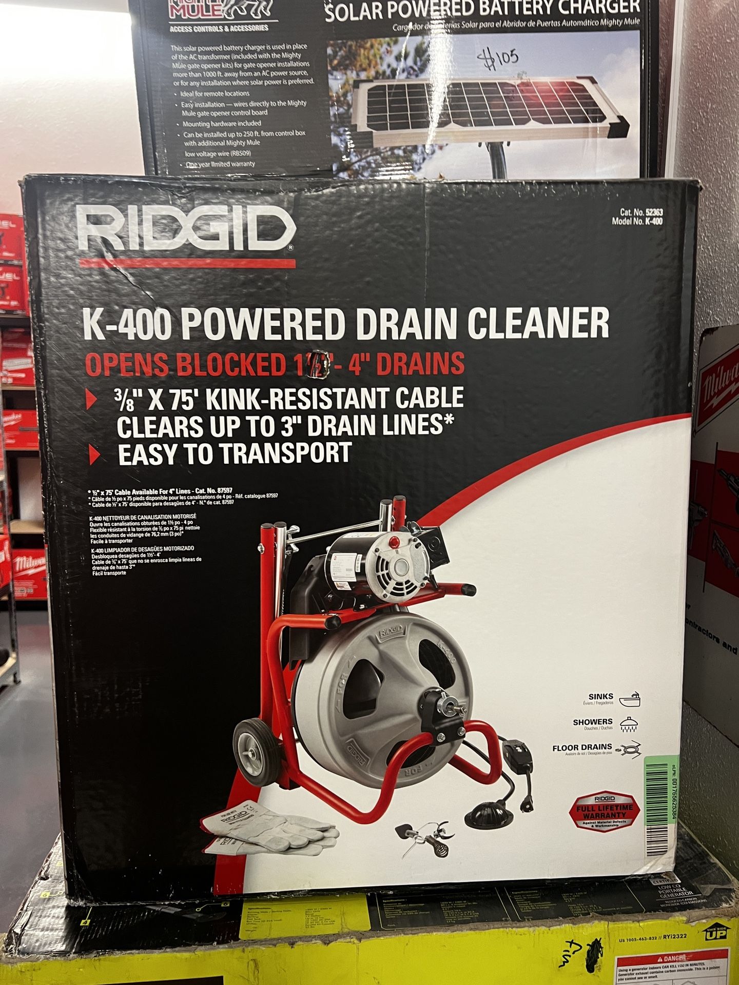 Ridgid K400 Powered Drain Cleaner for Sale in Downey, CA OfferUp