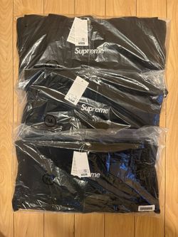 Supreme MM6 Maison Margiela Box Logo Zip Up Hooded Sweatshirt Black