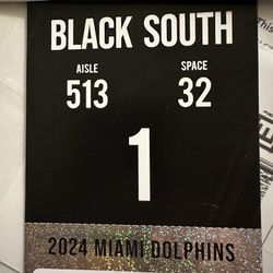 Don’t Get Soaked!!! VIP Parking Miami Dolphins Vs Falcons 8/9/24 