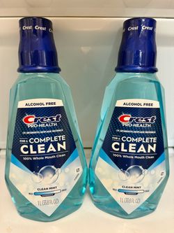 Crest Pro health Complete Clean mouthwash 1L 2 x $6
