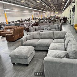 Sectional Sofa With Ottoman 