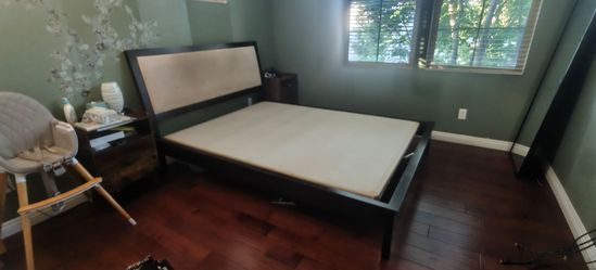 FREE – Queen Size Platform Bed Frame + Foundation