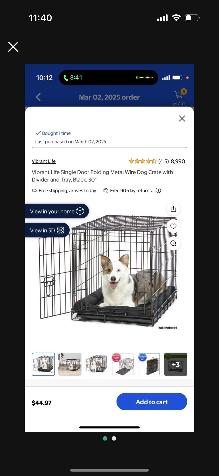 Dog Crate.
