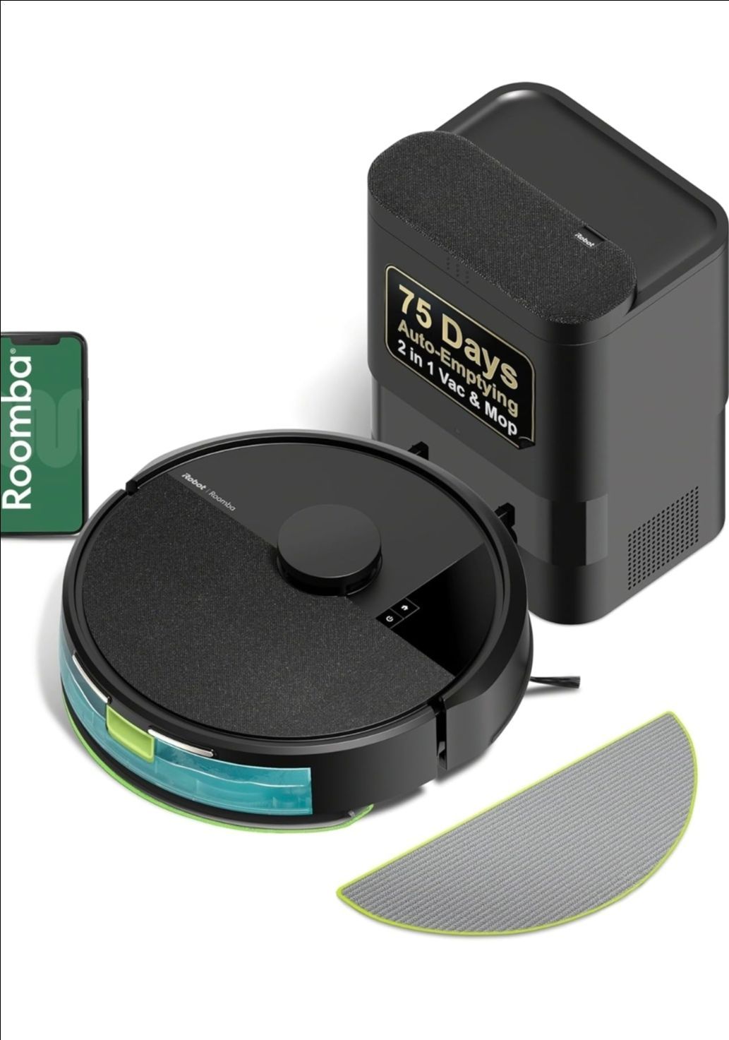 Roomba - iRobot Roomba 104 2in1 Vacuum & Mop Robot
