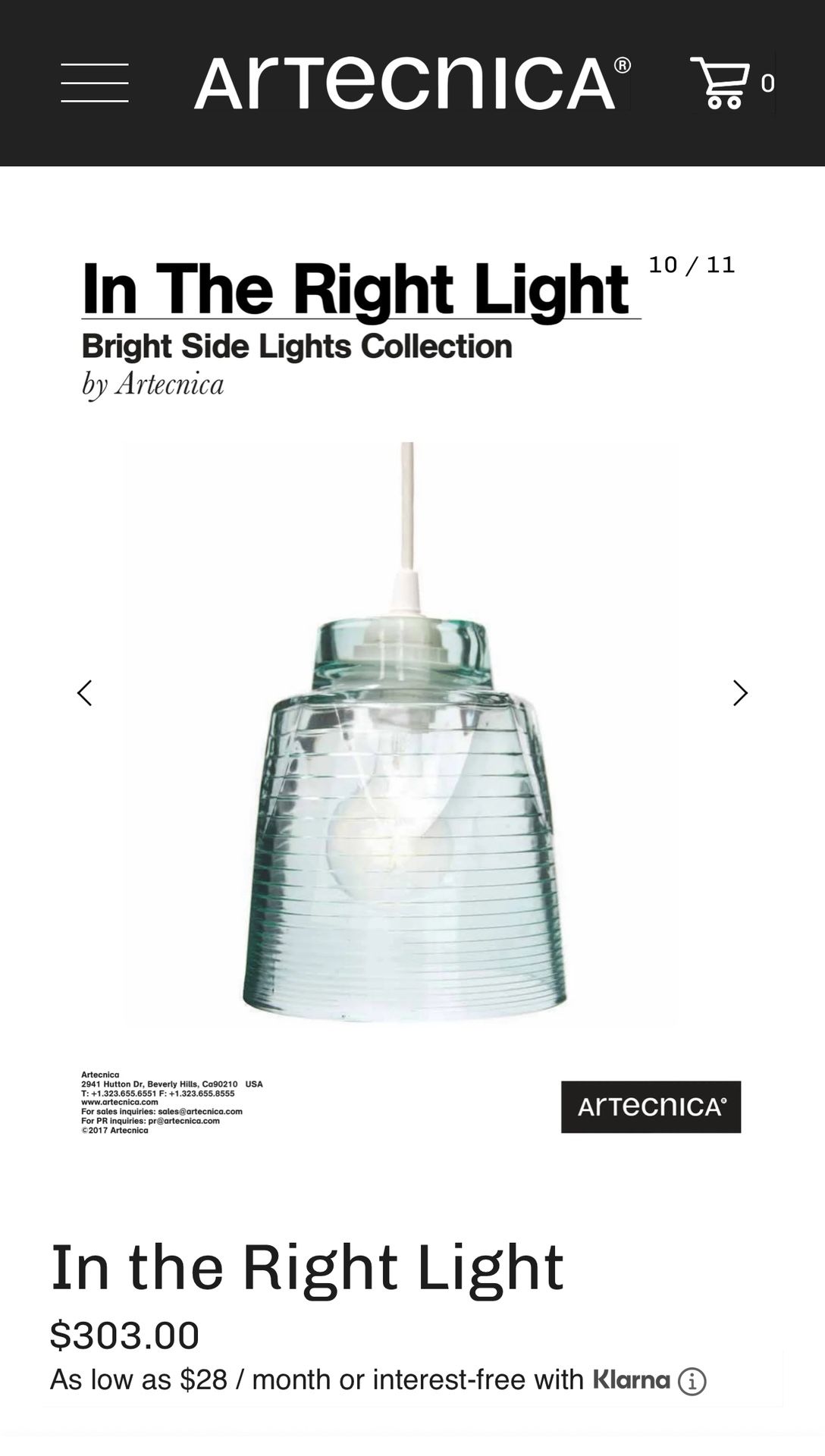 ARTECNICA Light Sold Out Online 