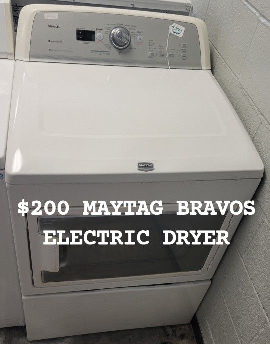 $200 MAYTAG BRAVOS ELECTRIC DRYER