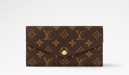 LV Sarah Wallet Monogram Poppy Red Inside