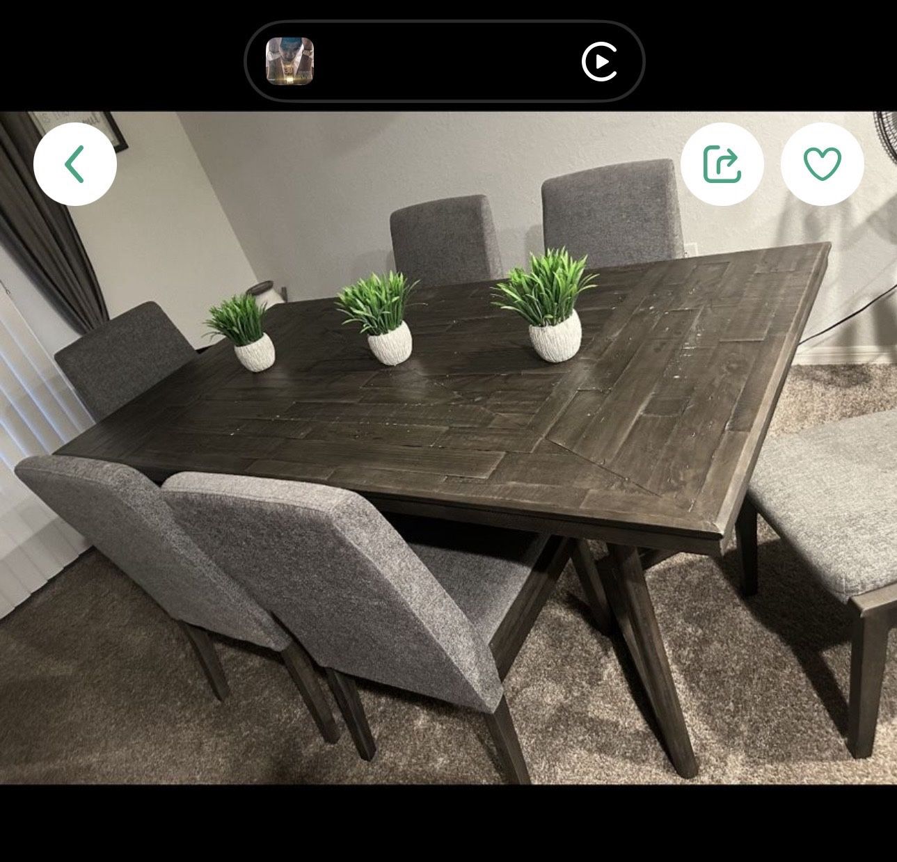 Langford Dining Table With 6 Chairs