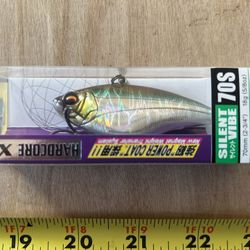 Yo-zuri DUEL Hardcore Silent Vibe 70s Lipless Crankbait, New, Bass Fishing Lure