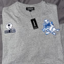 Dallas Cowboys Men’s Shirt With Patches Size Large 