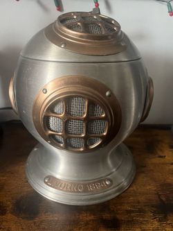 Vintage 1970 Seymour Mann Penthouse Old Cambridge Diving Helmet Ice Bucket Italy