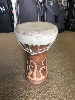 Middle Eastern Doumbek Drum with Case!