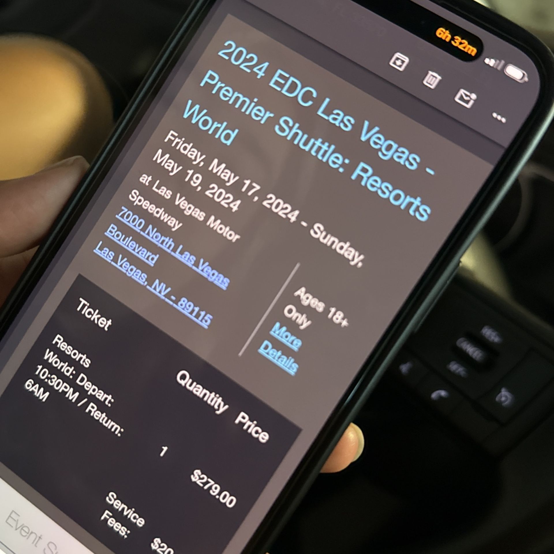 EDC Las Vegas 2024 Shuttle Pass