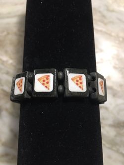 Pizza jewelry bracelet
