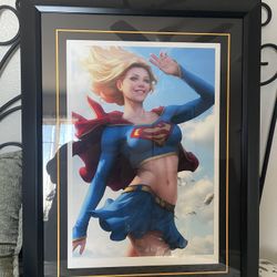 New - supergirl Framed Art 