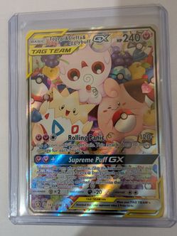 Togepi & Cleffa & Igglybuff GX 143A/236 Alternate Art Holo NEAR MINT promo pokemon card