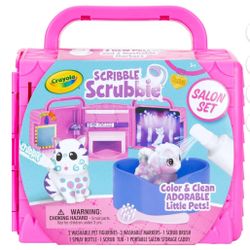 Crayola Scribble Scrubbie Pet Salon Set Ages 3+ NEW!! NIB