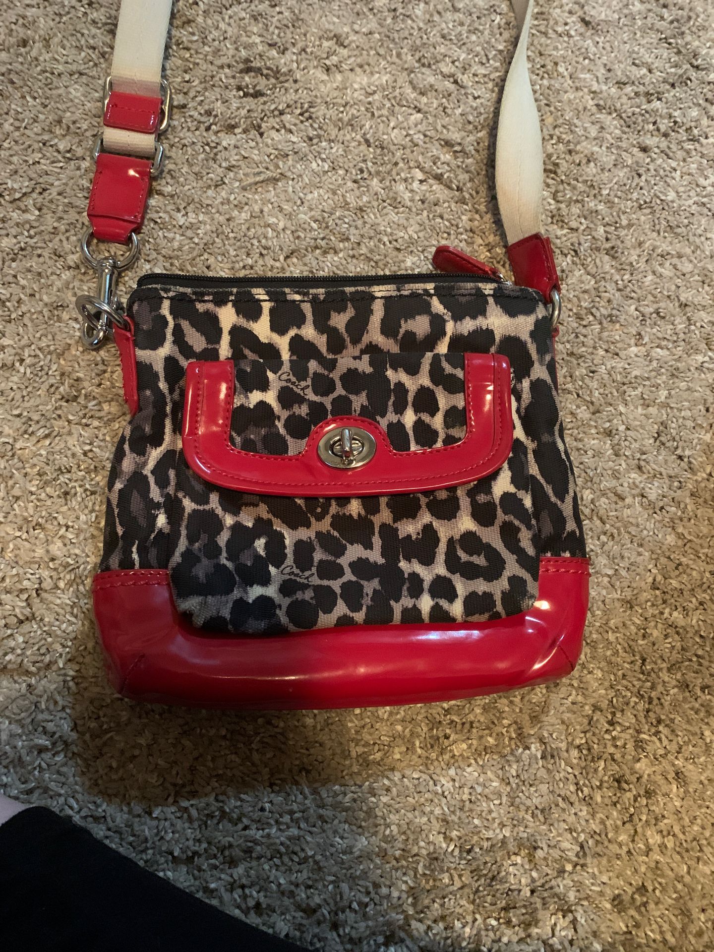 Cheetah coach bag