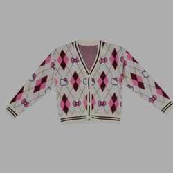 Awesome Hello Kitty  Cardigan Sweater 
