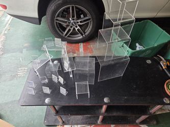 Plexi-glass display cubes