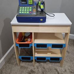 Kids Food Stand With Talking Register