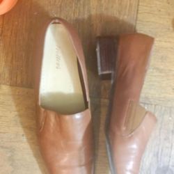 Brown Leather Dress Loafers