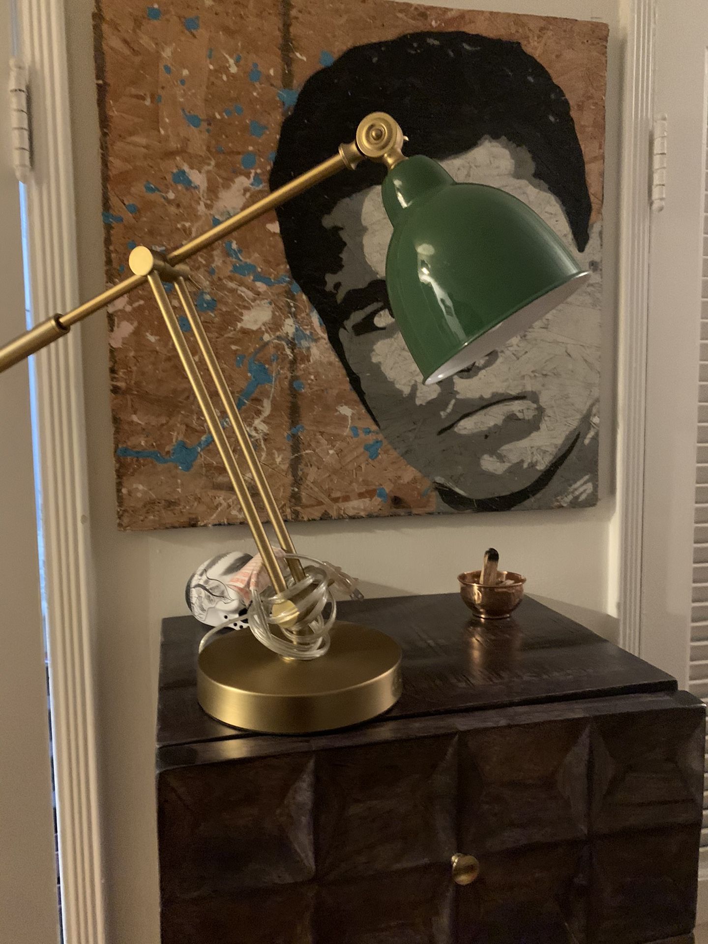 Industrial Vintage Style Brass Desk Lamp