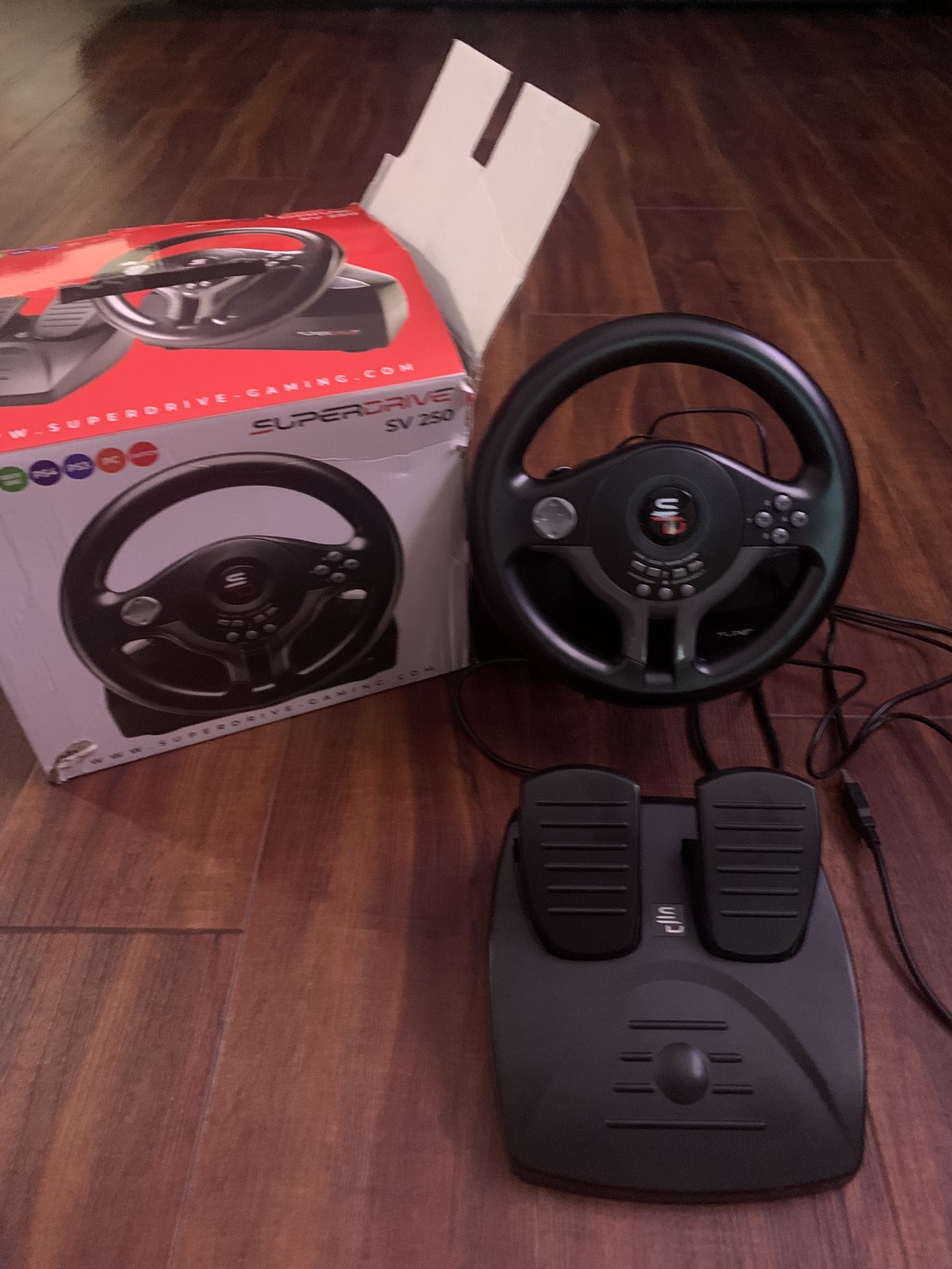Steering Wheel With Pedals