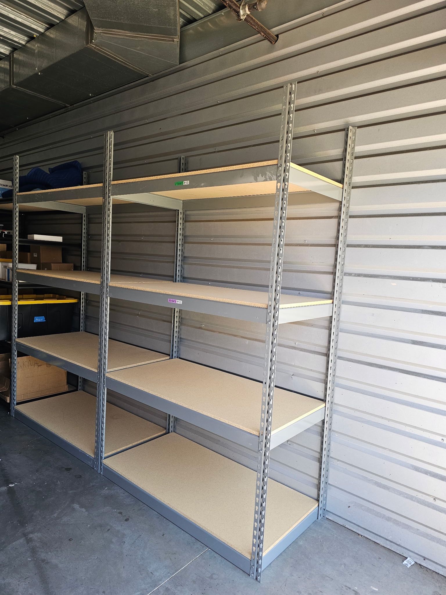 48 in W x 24 in D 4 Tier Stock Supply Shelving Racks Similar To Uline Shelves Delivery Available