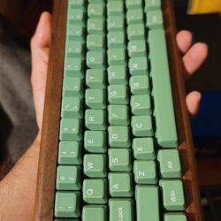 Solid wood, Ceramic keys, and Cherry MX switches
