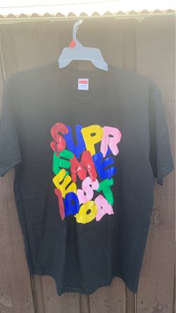 Supreme bubble letter tee