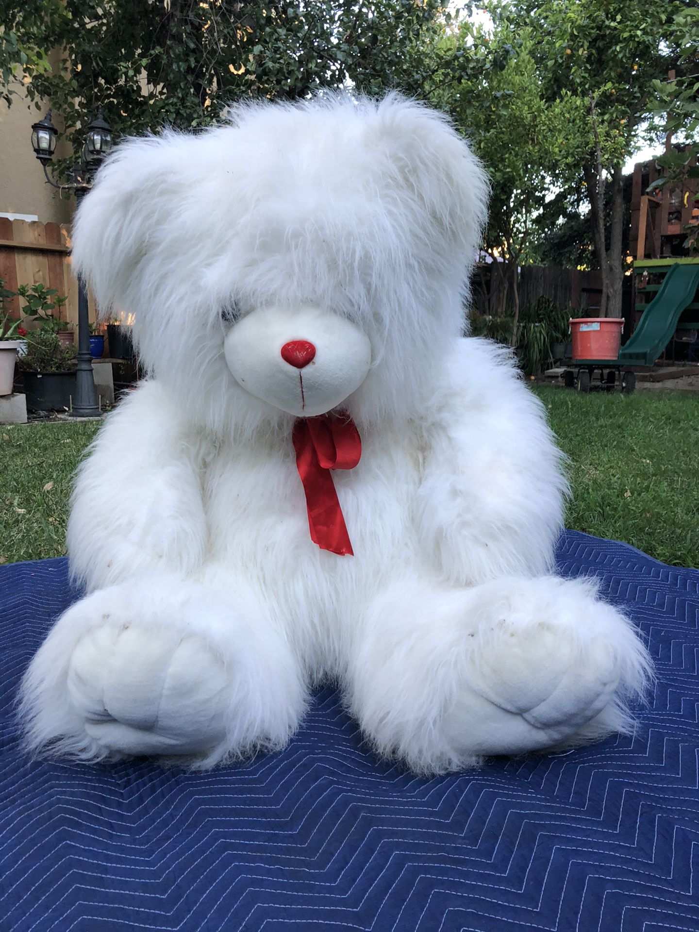 White Cuddly Big Bear Stuffed Animal