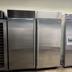 SUB ZERO 72”WIDE BUILT IN SIDE BY SIDE REFRIGERATOR