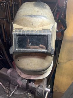 Welding hood vintage
