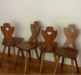 Vintage Brutalist Alpine Dining Chairs