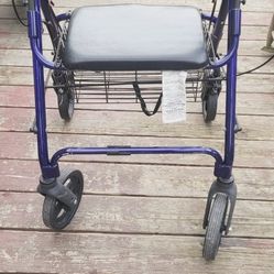 Wide 4 Wheel Adult Walker