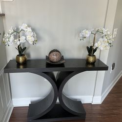 Flower With Vase Table With 2 Small Vase And Candle Holder 