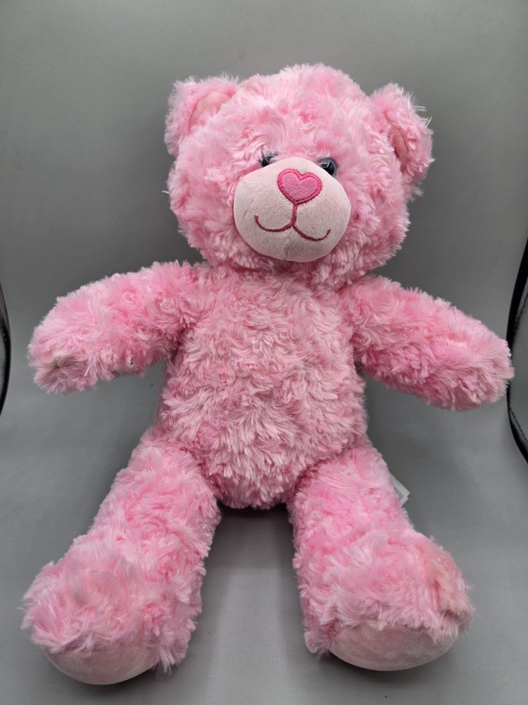Build a Bear Teddy Pink Cuddles Teddy Plush 16”Stuffed Animal Easter Spring
