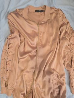 Carli Bybel x Missguided Satin Bomber Jacket