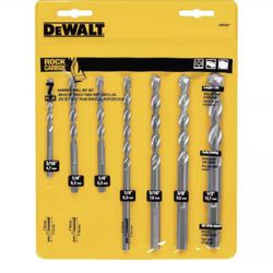 DEWALT Carbide Hammer Drill Bit Set (7-Piece