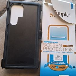 Samsung S25 Ultra Outterbox And Screen Protector 