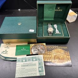 Rolex Oyster Perpetual Ladies Ref 69160 Jubilee Bracelet Complete Set
