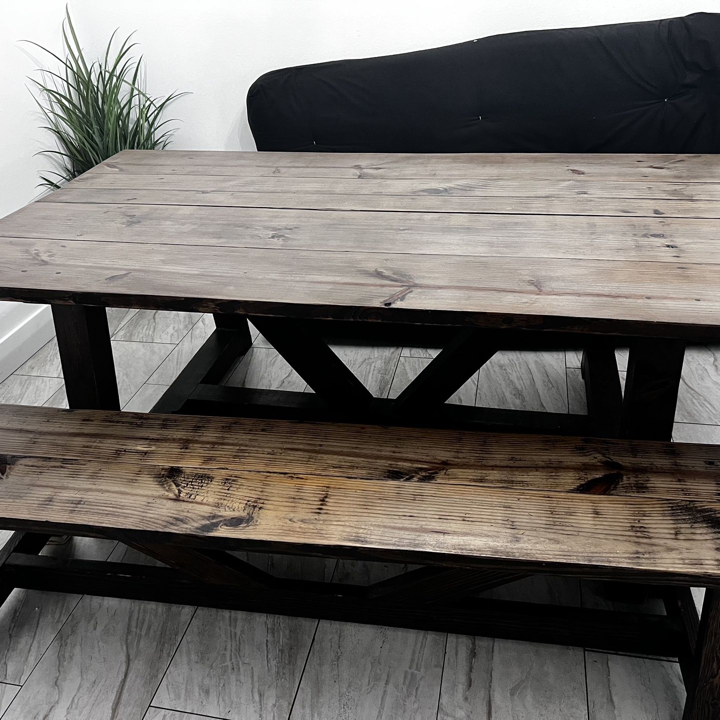 Farmhouse Table And Bench