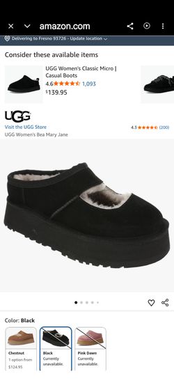 UGG Women's Bea Mary Jane Platform Shoe