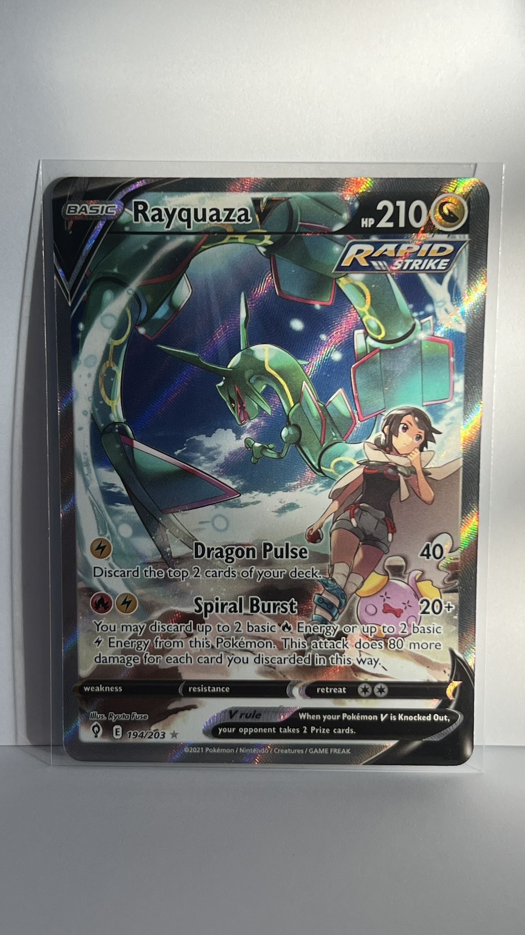Rayquaza V (Alternate Full Art) - SWSH07: Evolving Skies